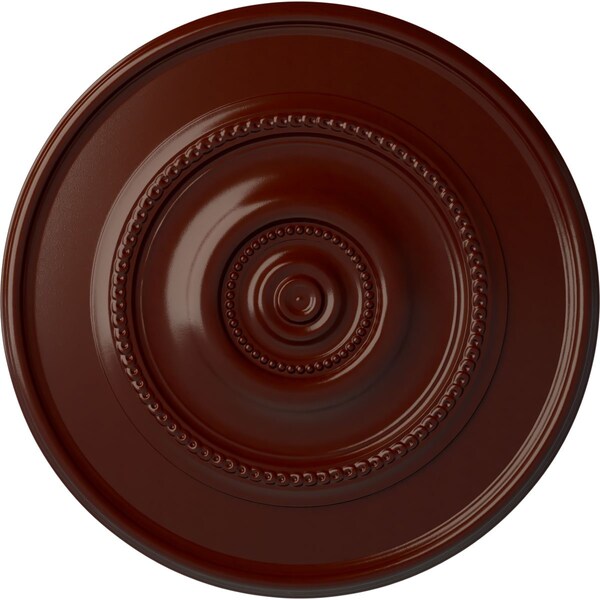 Ekena Millwork Traditional Reece Ceiling Medallion (Canopies up to 5 7/8"), 24 3/8"OD x 1 1/8"P, Brushed Mahogany CM24REBMF - main